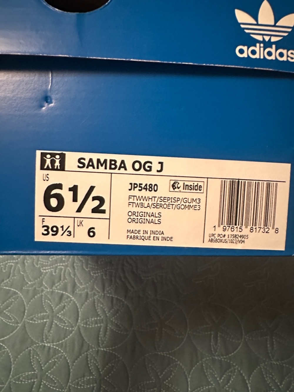 BNIB- adidas Samba OG Semi Pink GS Sneakers - Picture 4 of 4